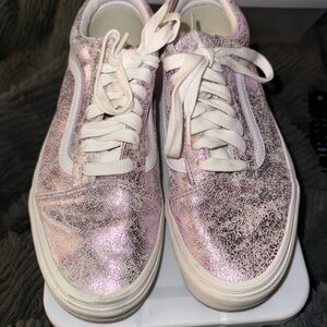 Vans Women's Metallic Pink Sneakers